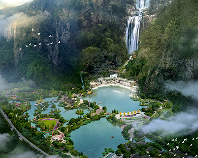 Tiantai Mountain Waterfall Scenic Area